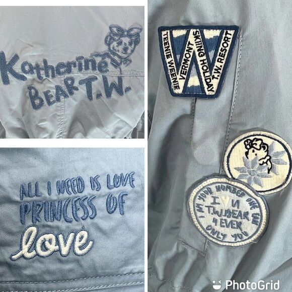 Teenie Weenie Blue Winter Coat Jacket Hooded Size 170/92A Korean Size Small US - Picture 7 of 16